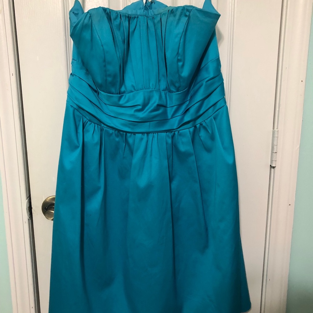 Strapless David’s Bridal Dress